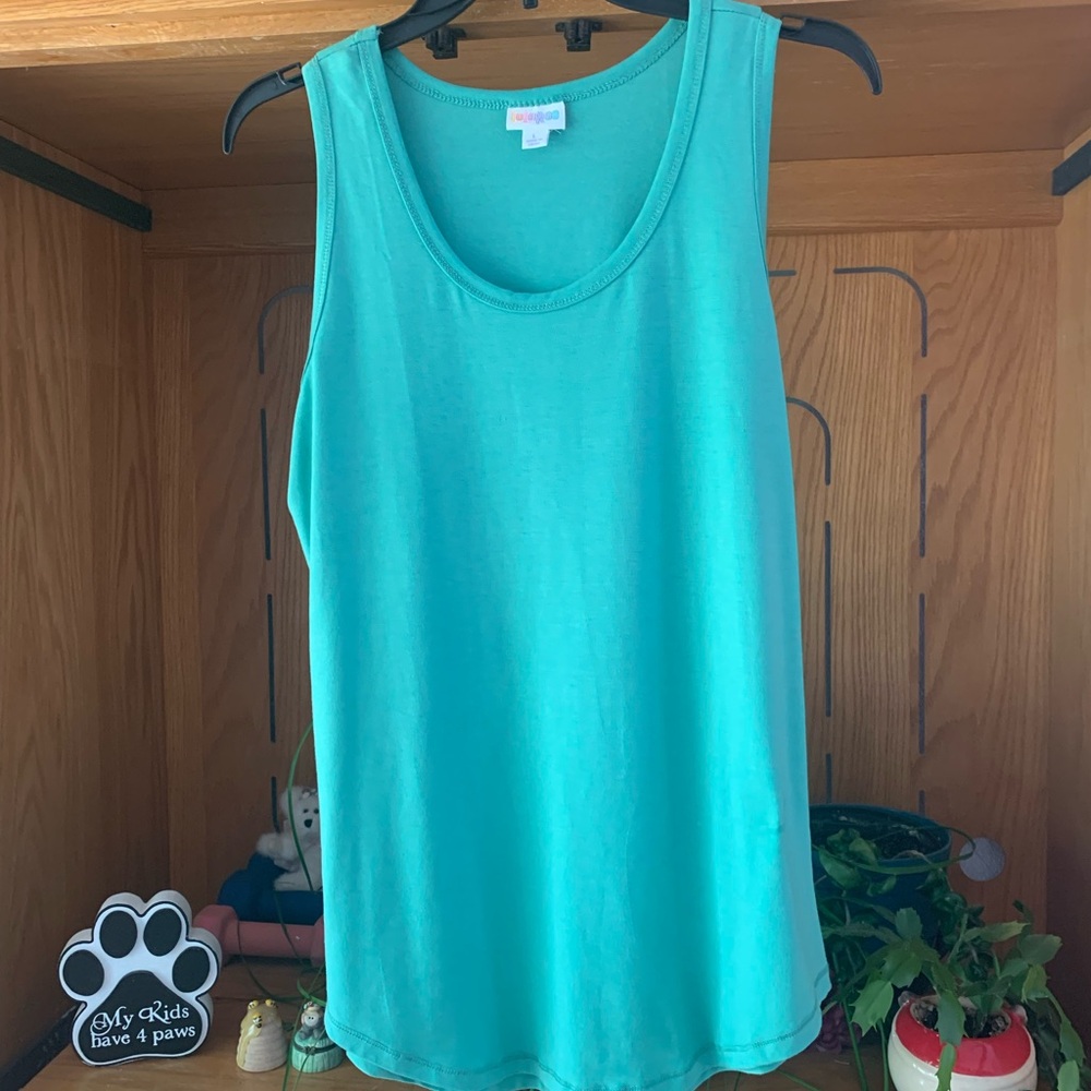 LuLaRoe Teal Sleeveless Top